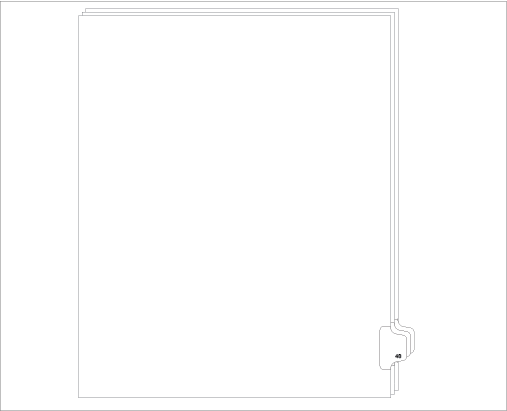 91048 Allstate ED11-48 Style Legal Divider Letter Size Side Tab 48