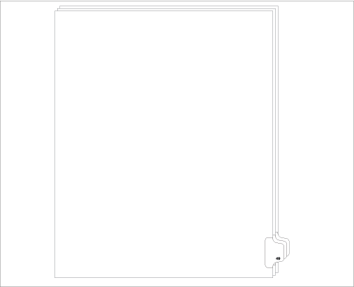 91049 Allstate ED11-49 Style Legal Divider Letter Size Side Tab 49