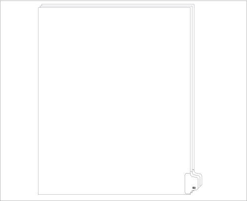 91050 Allstate ED11-50 Style Legal Divider Letter Size Side Tab 50