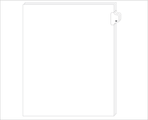 91053 Allstate ED11-53 Style Legal Divider Letter Size Side Tab 53