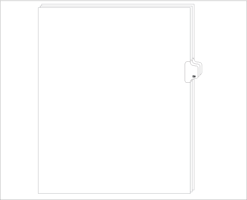 91059 Allstate ED11-59 Style Legal Divider Letter Size Side Tab 59