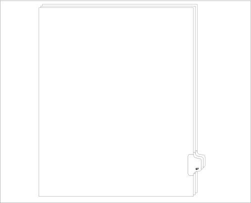 91097 Allstate ED11-97 Style Legal Divider Letter Size Side Tab 97