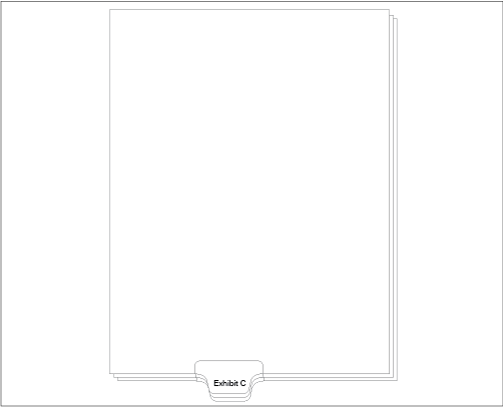 91142 Allstate ED11C Style Legal Divider Letter Size Bottom Tab Exhibit C