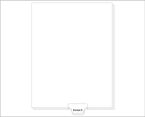 91143 Allstate ED11D Style Legal Divider Letter Size Bottom Tab Exhibit D