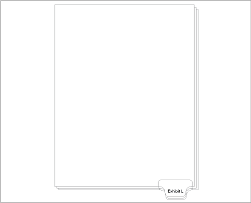 91151 Allstate ED11L Style Legal Divider Letter Size Bottom Tab Exhibit L