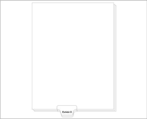 91154 Allstate ED11O Style Legal Divider Letter Size Bottom Tab Exhibit O