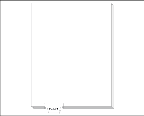 91159 Allstate ED11T Style Legal Divider Letter Size Bottom Tab Exhibit T