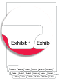 91178 Allstate EDNB11-1C Style Legal Divider Letter Size Bottom Tab Exhibit 1-24