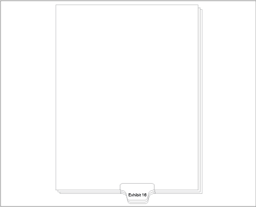 91316 Allstate EDB11-16 Style Legal Divider Letter Size Bottom Tab Exhibit 16