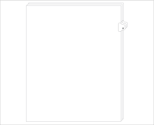 91805 Allstate EDS11E Style Legal Divider Letter Size Side Tab E