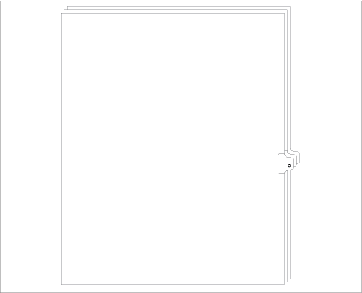 91815 Allstate EDS11O Style Legal Divider Letter Size Side Tab O