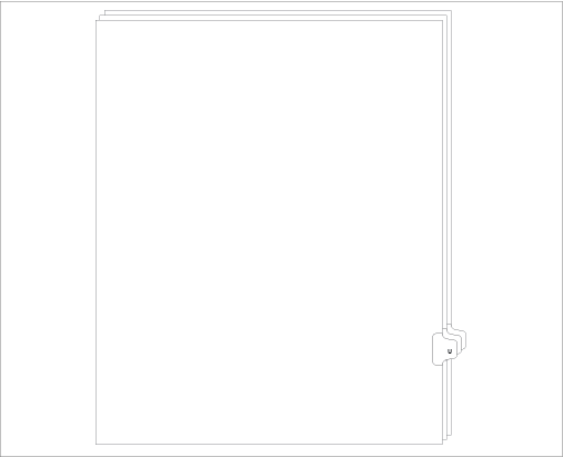 91821 Allstate EDS11U Style Legal Divider Letter Size Side Tab U