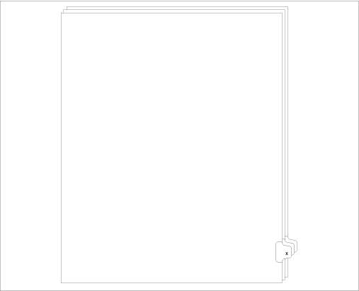 91824 Allstate EDS11X Style Legal Divider Letter Size Side Tab X