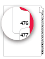 91920 Allstate ED11-20C Style Legal Divider Letter Size Side Tab 476-500