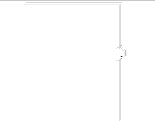 98161 Allstate ED11-161 Style Legal Divider Letter Size Side Tab 161