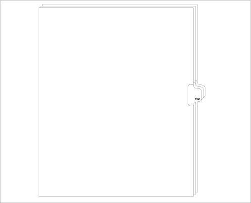 98162 Allstate ED11-162 Style Legal Divider Letter Size Side Tab 162