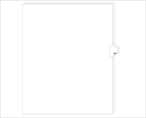 98186 Allstate ED11-186 Style Legal Divider Letter Size Side Tab 186