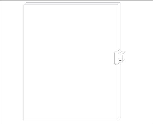 98262 Allstate Style Legal Divider Letter Size Side Tab 262