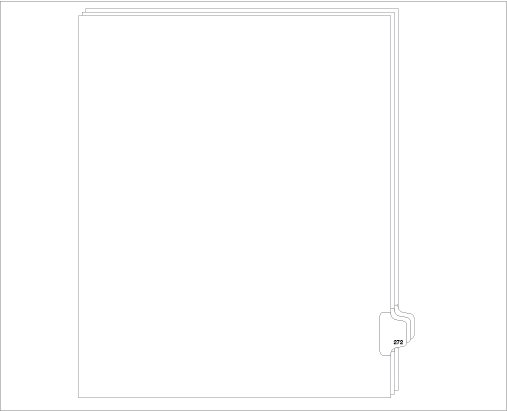 98272 Allstate Style Legal Divider Letter Size Side Tab 272