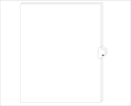 98388 Allstate Style Legal Divider Letter Size Side Tab 388