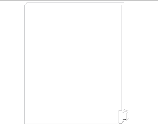 98400 Allstate Style Legal Divider Letter Size Side Tab 400